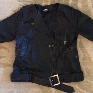 Real leather motorcycle jacket Carmakoma 12
